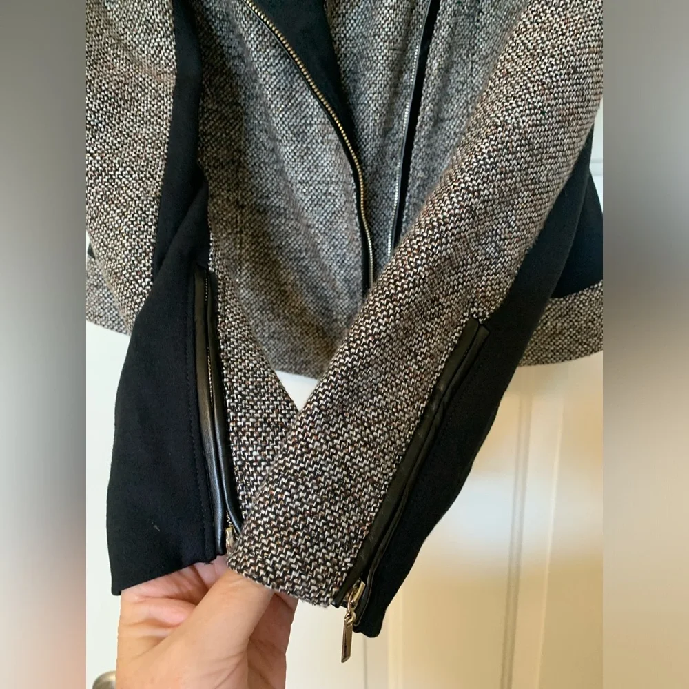 White House Black Market Women's Tweed Moto Jacket 🌴